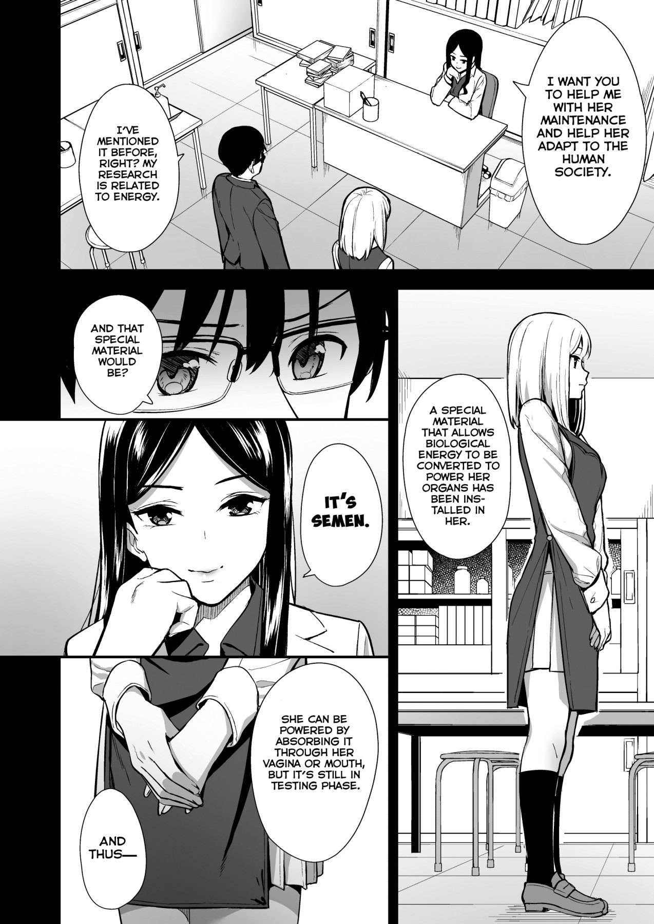 Hentai Manga Comic-She's Powered By My Sperm Phase 01-Read-7